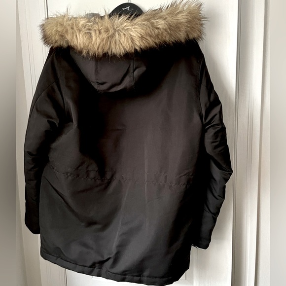 Like New Gap Kids Black Parka size Youth XXL - Picture 2 of 3